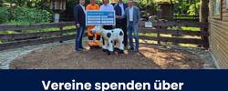 Beitragsbild Spendenübergabe: Freizeitsportverein übergibt Spendenscheck an Stadtverwaltung