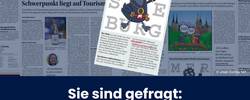 Beitragsbild Merseburger Rabe sucht Namen © José Comics, MZ, Bearbeitung durch Pressestelle der MZ Artikel vom 14.01.2025 über die neue Rabenfigur, die die Stadt für Kinder repräsentieren soll