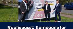 Enthüllung eines Plakates zum Start der Kampagne © Stadt Merseburg beitragsbild verkehrssicherheit