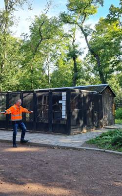 Hier soll die neue Voliere entstehen © Stadt Merseburg südpark ©Stadt Merseburg