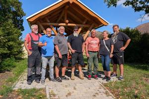 Gruppenfoto der Kötzschener Teilnehmer des SauberMachathon Aktionstags