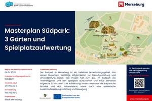 Bauschild 3 Gärten und Spielplatzaufwertung © Stadt Merseburg final