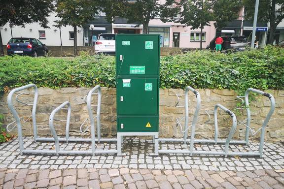 E Bike Ladestation ©Stadt Merseburg