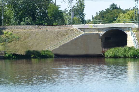 Standort der geplanten Brücke © Stadt Merseburg Standort der neuen Brücke ©Stadt Merseburg