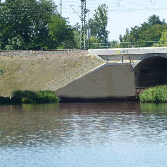 Standort der geplanten Brücke © Stadt Merseburg Standort der neuen Brücke ©Stadt Merseburg