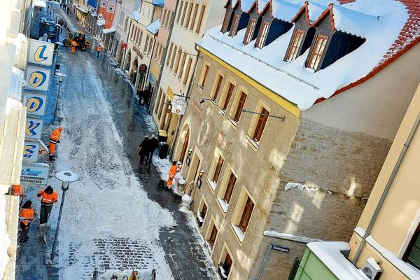 Winterdienst in der Merseburger Gotthardstraße © Stadt Merseburg